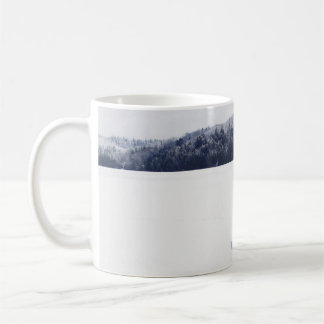 HUND AUF SCHNEE SCHLICHT KAFFEETASSE