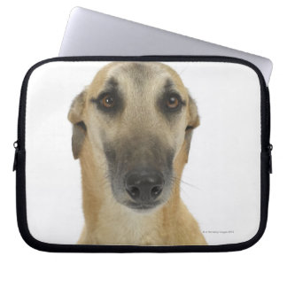Hund auf Weiß 41 Laptopschutzhülle