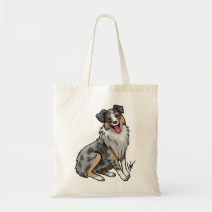 Hund - Australian Shepherd - Blue Merle Tragetasche