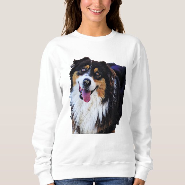 Hund Australischer Hirte Hund Lover Sweatshirt (Vorderseite)