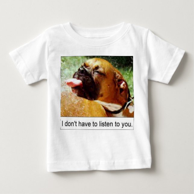 HUND BABY T-SHIRT (Vorderseite)