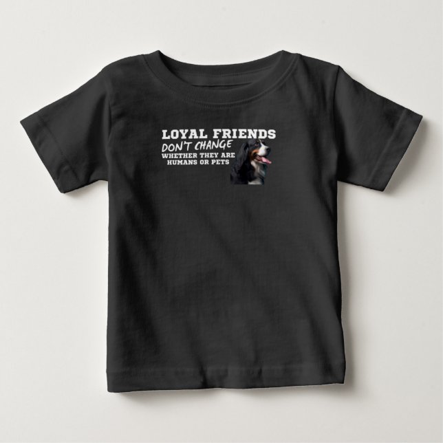 Hund Baby T-shirt (Vorderseite)
