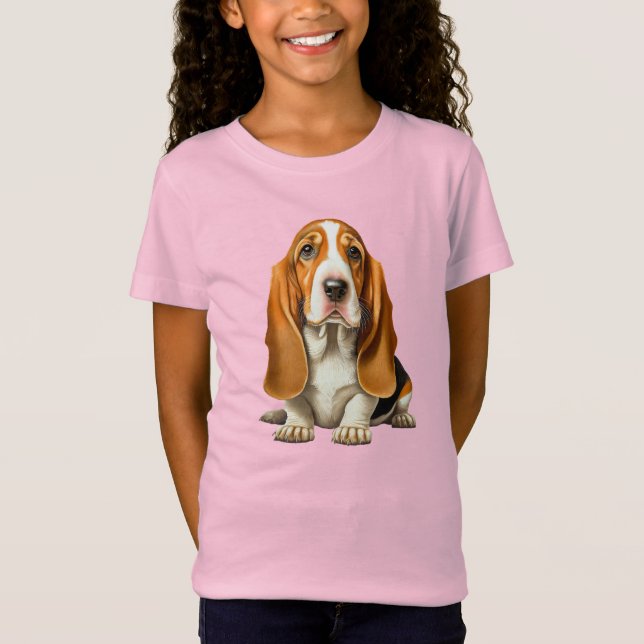Hund, Basset Hound T-Shirt (Vorderseite)