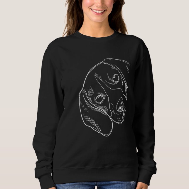 Hund Beagle Sweatshirt (Vorderseite)