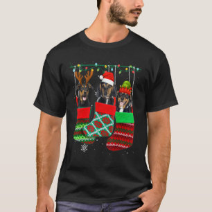 Hund Beagle Weihnachtssocken Xmas Pajama Pet Welpe T-Shirt