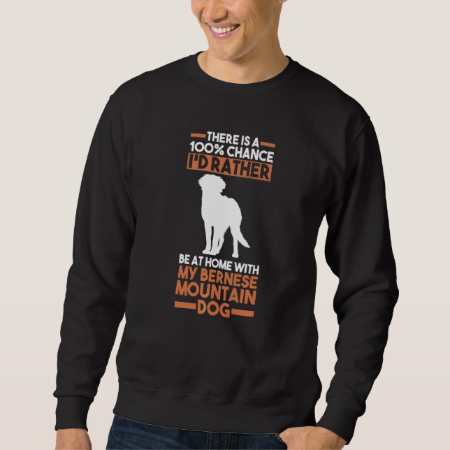 Hund Bernese Mountain Sweatshirt (Vorderseite)