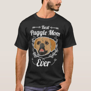 Hund Beste Puggle-Mutter Aller Zeiten Süßes Tier T-Shirt