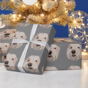 Hund Bichon Frise Süßer Hund Geschenkpapier
