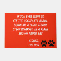 Hund Blackmail Burnt Orange Doormat