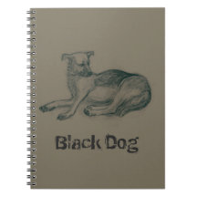 Hund. Bleistift zeichnend.