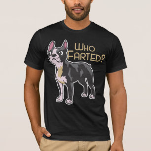 Hund Bostons Terrier, der Farted T-Shirt