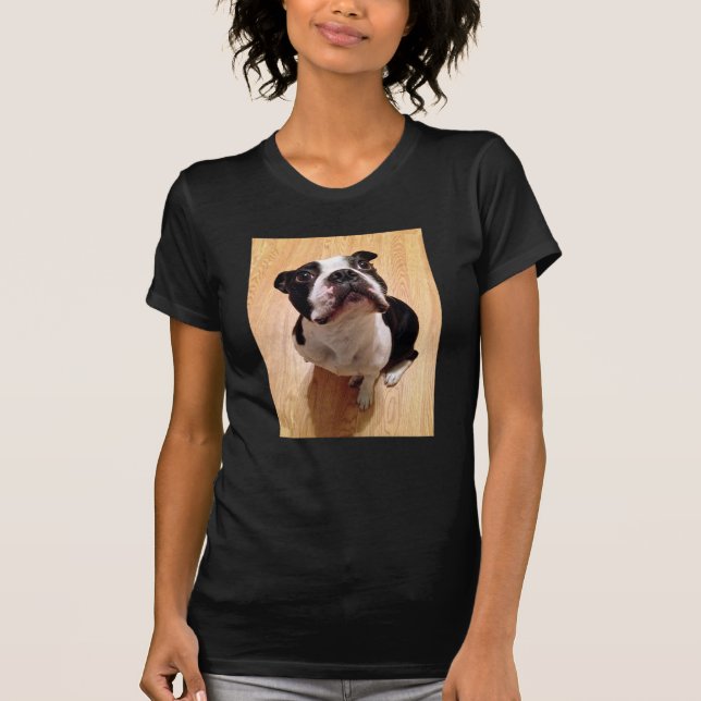 Hund Bostons Terrier T-Shirt (Vorderseite)