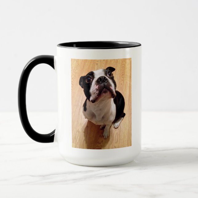 Hund Bostons Terrier Tasse (Links)
