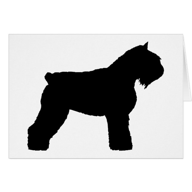 Hund Bouvier DES Flandres (im Schwarzen) (Vorderseite (Horizontal))