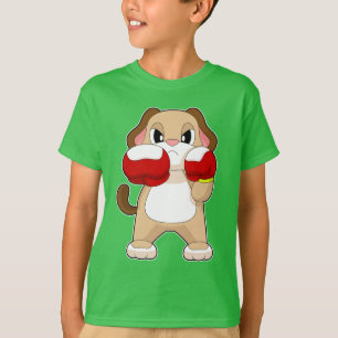 Hund Boxer Boxhandschuhe Boxen T-Shirt
