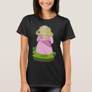 Hund Brautschleier Hochzeit T-Shirt