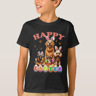 Hund Bunny Oars Happy Ostereier Hunt Christliches T-Shirt