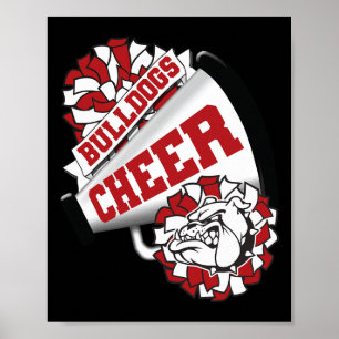 Hund Cheer Ck Zur Schulspirit Cheerleading  Poster