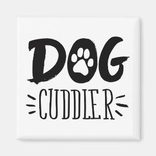 Hund Cuddler Hund Happy Cuddler Gezeichnet Paw Magnet