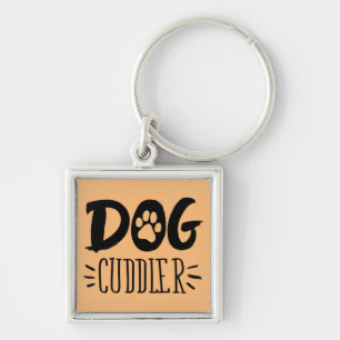 Hund Cuddler Hund Happy Cuddler Gezeichnet Paw Schlüsselanhänger
