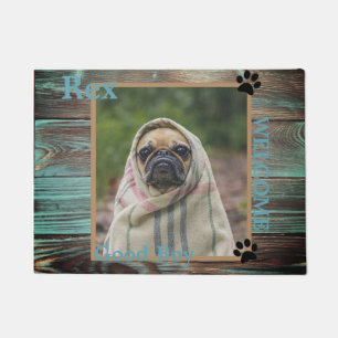 Hund Custom Foto Wood Fußmatte