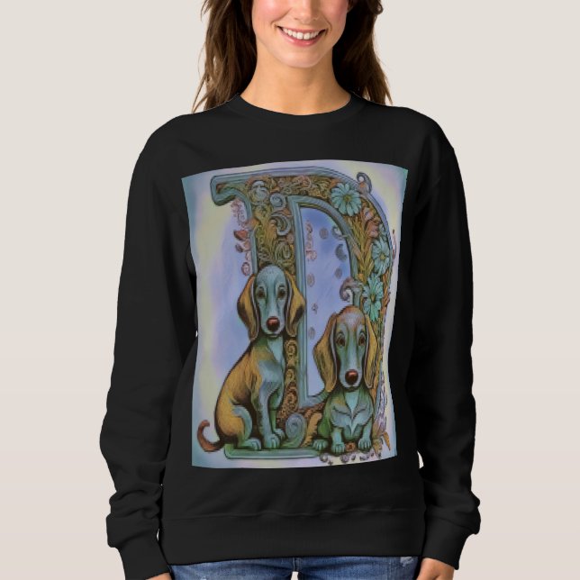 Hund D, Alfabet Sweatshirt (Vorderseite)