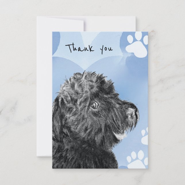 Hund danke Ihnen Card Custom Birthday Party Occasi (Vorderseite)
