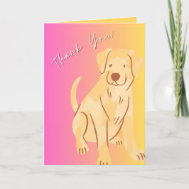 Hund Dankeschön Karte, Niedliche Wertungskarte Dankeskarte