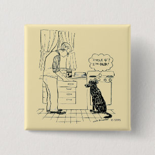 Hund, der älter wird button