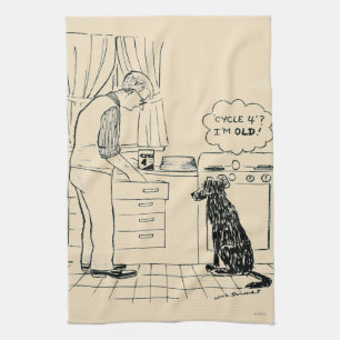 Hund, der älter wird handtuch