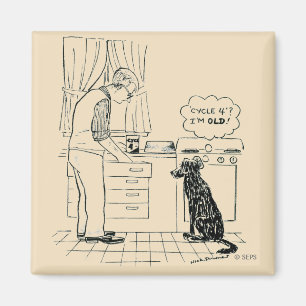 Hund, der älter wird magnet