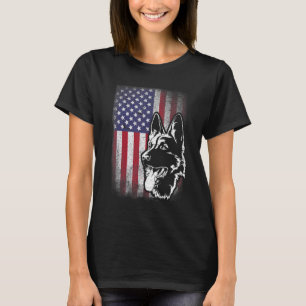 Hund der deutschen Schäferhunde 4. Juli Amerikanis T-Shirt