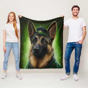 Hund der Deutschen Schäferhunde in St. Patrick's D Fleecedecke