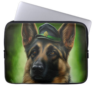 Hund der Deutschen Schäferhunde in St. Patrick's D Laptopschutzhülle