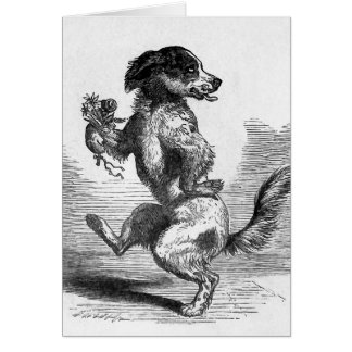 "Hund, der eine Spannvorrichtungs-" Vintage