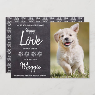 Hund der Liebe für Welpen Ankündigung