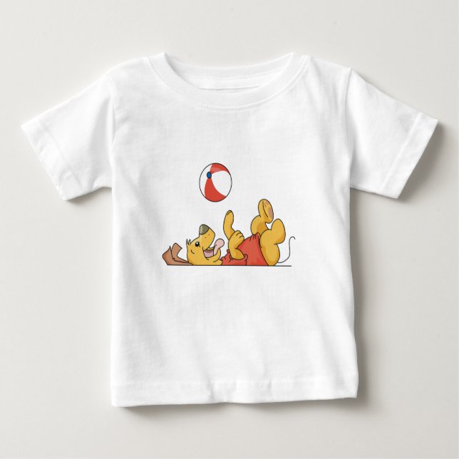 Hund, der mit Ball-T-Shirts und Geschenken spielt Baby T-shirt (Vorderseite)
