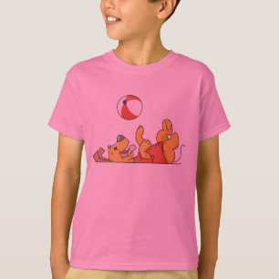 Hund, der mit Ball-T-Shirts und Geschenken spielt T-Shirt