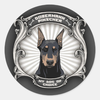 Hund der Wahl Runder Aufkleber