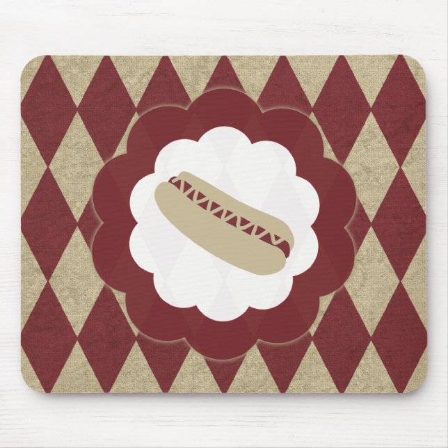 Hund-Diamanten Mousepad (Vorne)