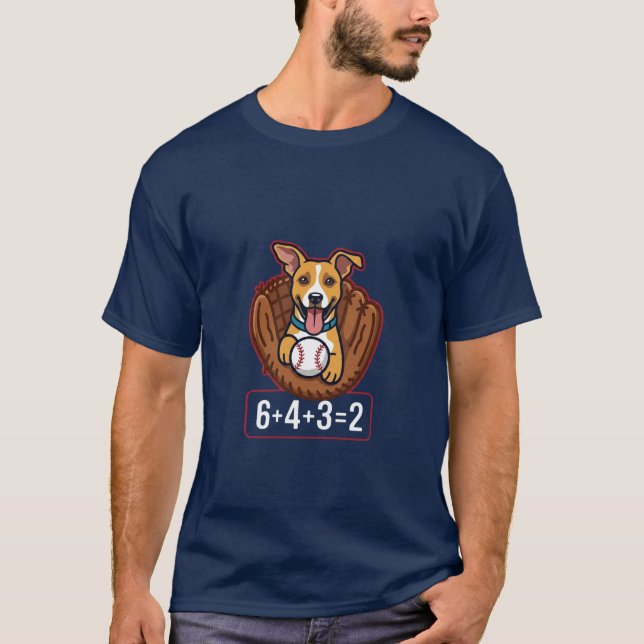 Hund-Doppelspiel T-Shirt (Vorderseite)