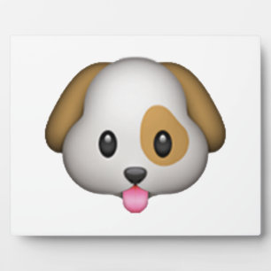 Hund - Emoji Fotoplatte