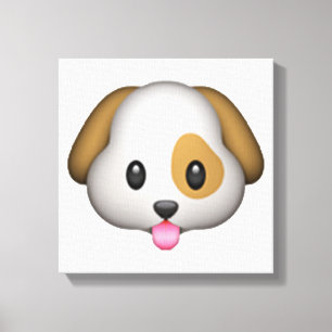 Hund - Emoji Leinwanddruck