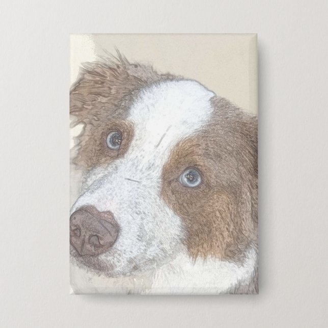Hund, Erholung, Haustier Button (Vorderseite)