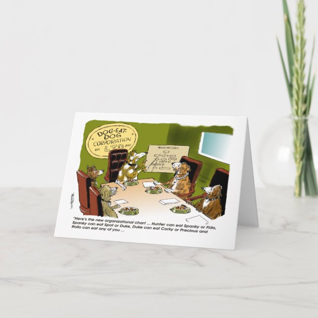 Hund essen Karte Chefs des Hund Co. Tages (Vorderseite)