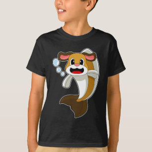 Hund Fisch T-Shirt