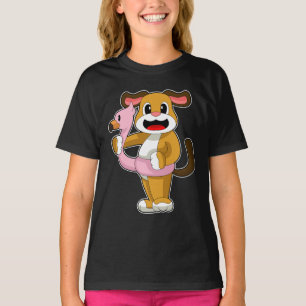 Hund Flamingo T-Shirt