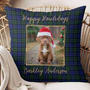Hund Foto Custom Moderne Elegante Weihnachten Kari Kissen