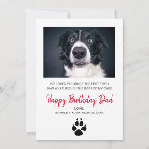 Hund Foto Happy Geburtstagskarte von Rescue Hund Feiertagskarte