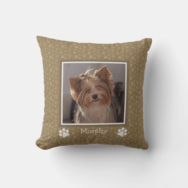 Hund Foto Pillow Liebe Me Liebe Mein Hundepflaster Kissen (Vorderseite)